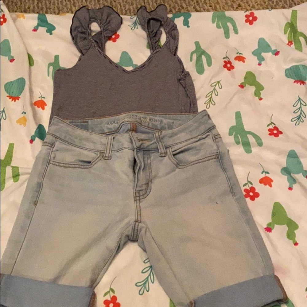 Blouse 👚 & short very good condition